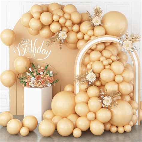 Amazon Pack Nude Balloons Beige Apricot Balloon Garland Arch