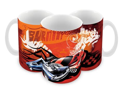 Caneca Pol Mero Hot Wheels Personalizada Elo
