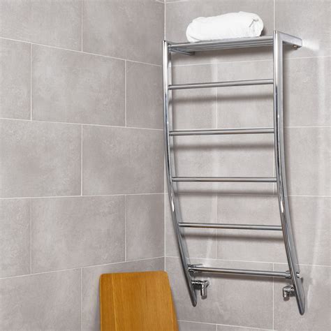 Ultraheat Portofino Towel Warmer 1200 x 500mm Btu 745 Chrome Mild Steel ...