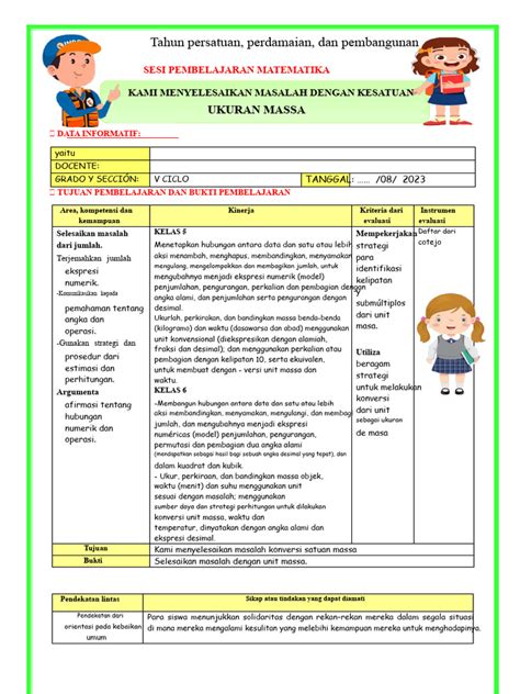 pembelajaran konversi satuan massa kelas