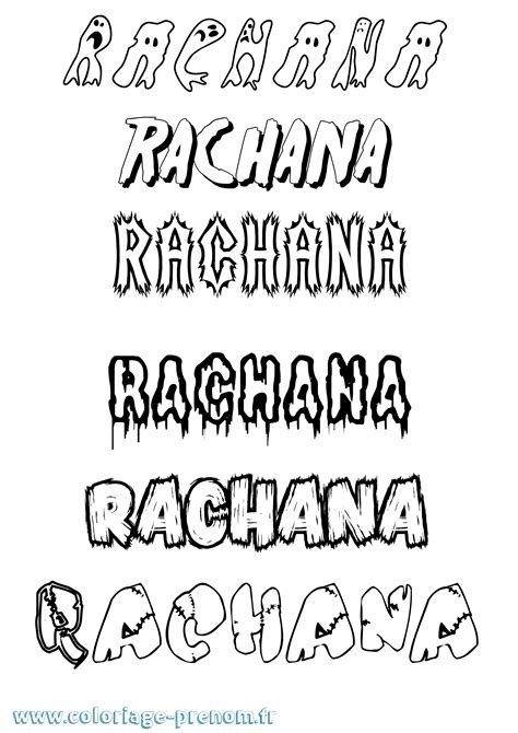 Coloriage Du Prénom Rachana à Imprimer Ou Télécharger Facilement