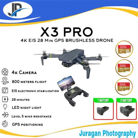 Jual X3 PRO 4K EIS 28 Min GPS BRUSHLESS DRONE / Drone Rox X3 Pro 4K EIS ...