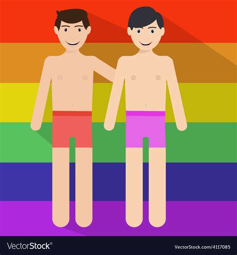 Gay Couple Royalty Free Vector Image VectorStock