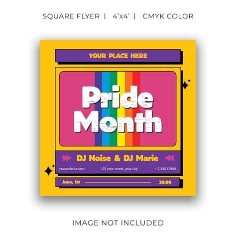 Premium Vector Pride Month Flyer