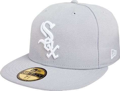 MLB Chicago White Sox Basic 59Fifty Fitted Cap, Gray, 6.875 Baseball ...