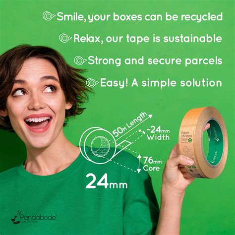 Brown Kraft Paper Tape For Packaging Eco Friendly Recyclable Parcels