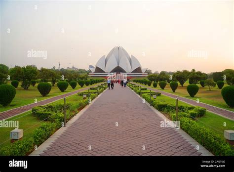 The Lotus Temple Located In Delhi India Is A Baháʼí House Of Worship