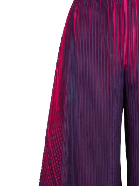 Pleats Please Issey Miyake Alt Blinks Pleated Cropped Trousers Farfetch