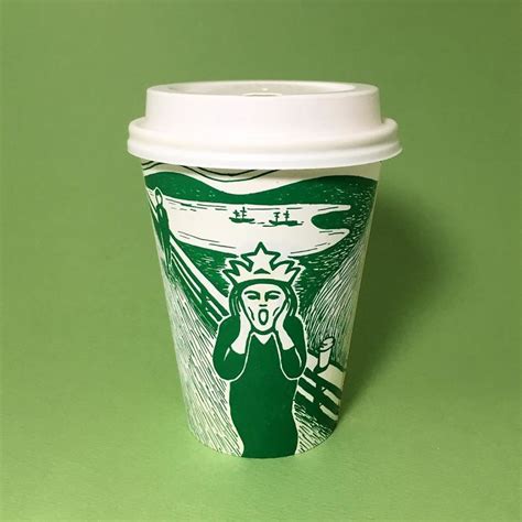 Потрясающие рисунки на чашках Starbucks Zefirka