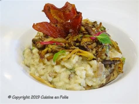 Risotto Aux Chanterelles Aux C Pes Et Aux Ch Taignes Chips De