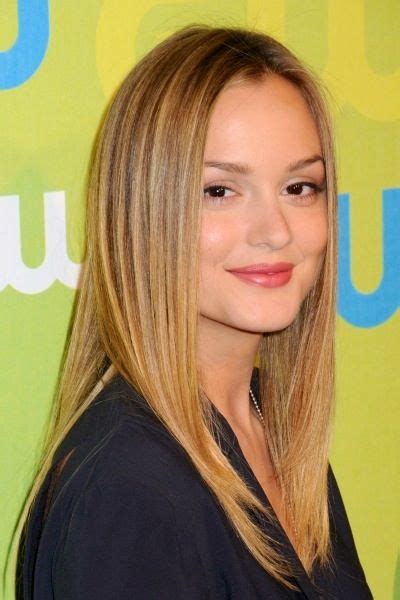 Leighton Meester Blonde Straight Hairstyles
