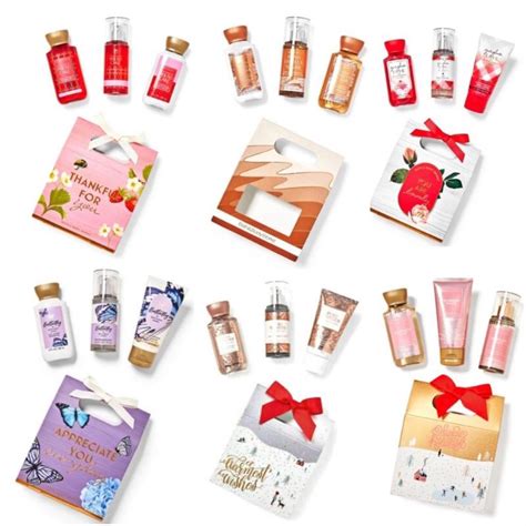 Bbw Bath And Body Works Travel Gift Set Into The Night Warm Vanilla Sugar Champagne Toast