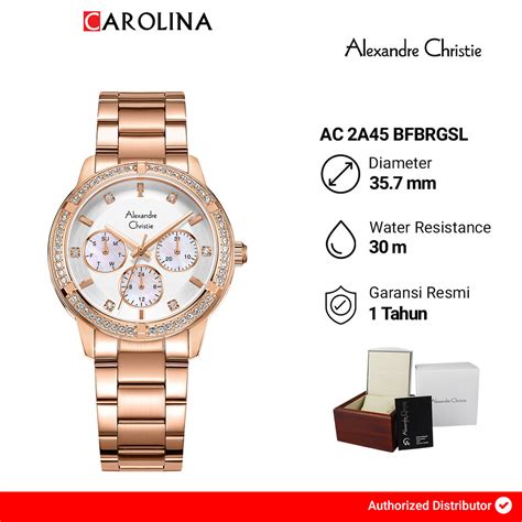 Jual Jam Tangan Alexandre Christie AC 2A45 BFBRGSL Wanita Shopee