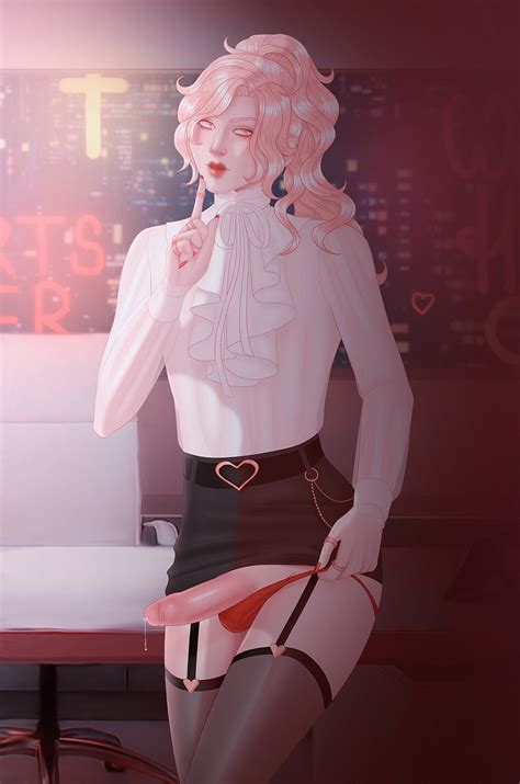Crossdressing Femboy Cyberpunk OC By ZverSnow Hentai Foundry