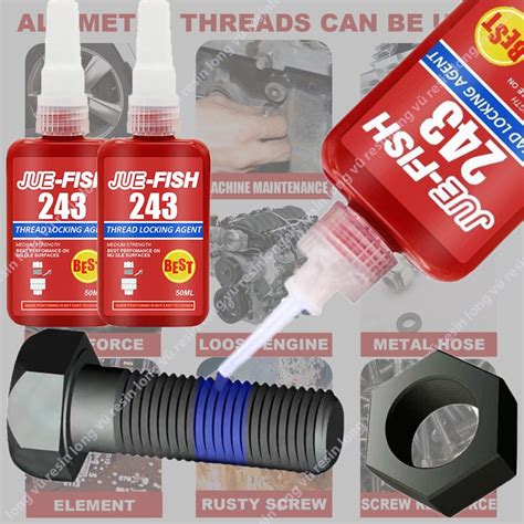 Keo Khoá Ren Keo Dán Ren 243 Keo Khóa Ren Ốc Bulong Chống Dầu Chịu