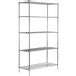 Regency 24 X 54 NSF Chrome 5 Shelf Kit With 96 Posts