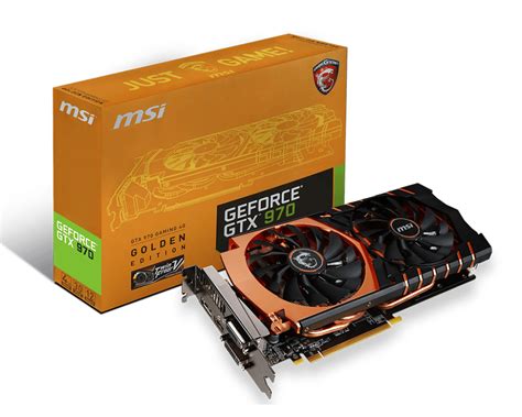 Specification GeForce GTX 970 GAMING 4G Golden Edition | MSI Global ...