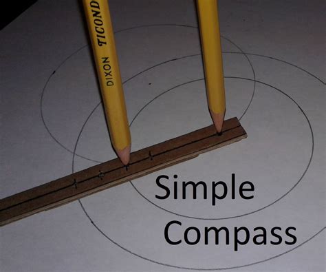Simple Compass For Drawing Circles 4 Steps With Pictures