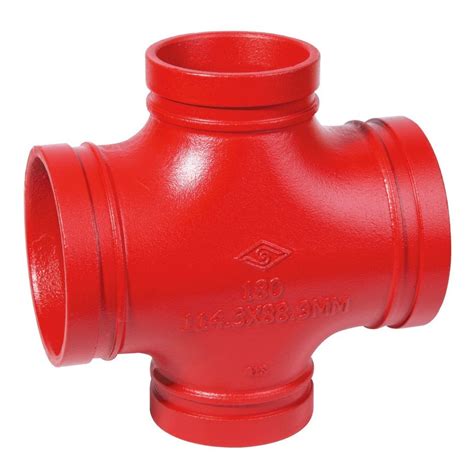 Casting Ductile Iron Pipe Fittings Grooved Reducing Cross With Astm A 536 Standard China Pipe