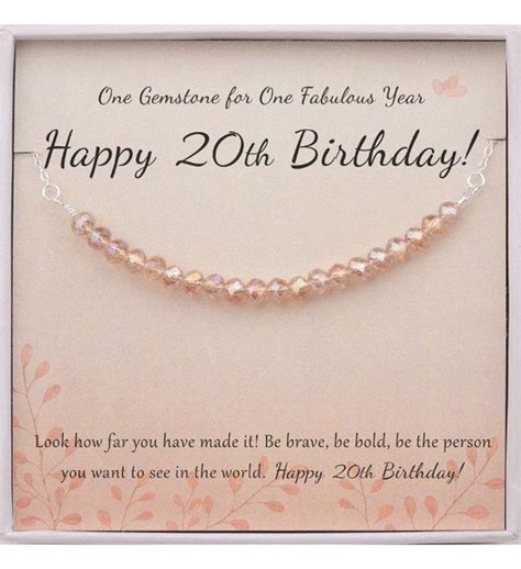 Happy 20th Birthday Birthday T For Daughter Best Friend Etsy