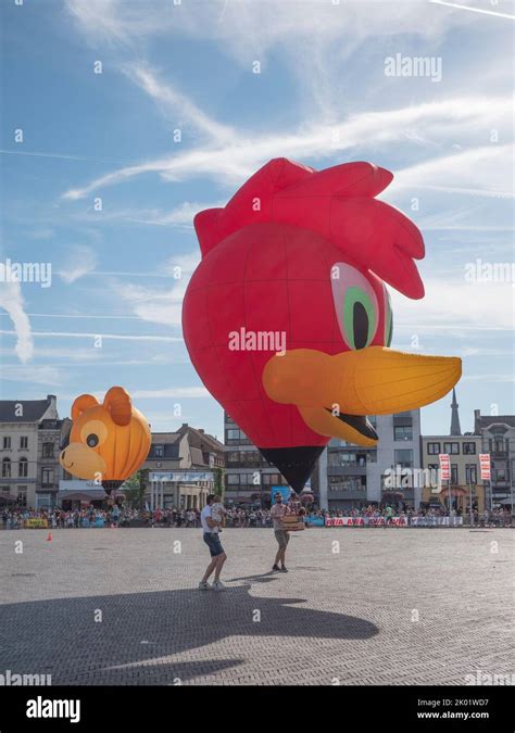 Sint NIklaas Belgium September Miniature Or Model Hot Air Balloon In The Shape Of A