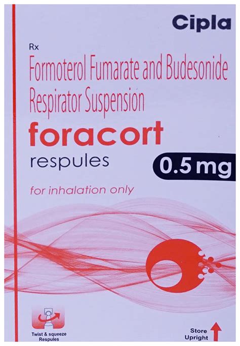 Formoterol Budesonide Foracort Respules Mg X X Ml At Rs