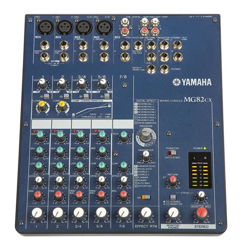 Yamaha Mg82cx 8 Channel Stereo Mixer Wdigital Effects