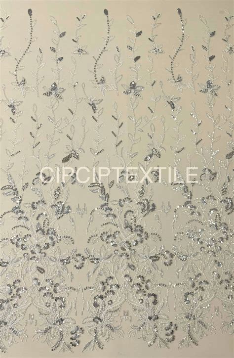 NEW NUDE KIVA EXQUISITE BEADED LACE CIPCIPTEXTILE