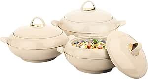 Amazon Tmvel Glorex Insulated Casserole Hot Pot Insulated Serving Bowl With Lid Food