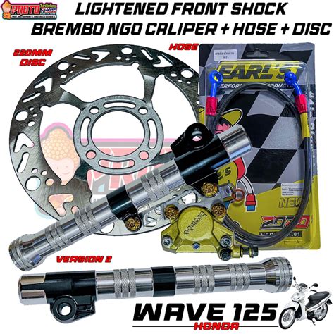 Lighten Front Shock V Ngo Caliper Hose Earls Mm Disc Silver