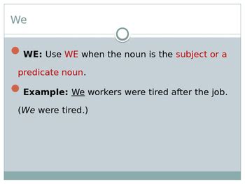 Grammar Us vs. We PowerPoint by Kelsey's Corner | TPT