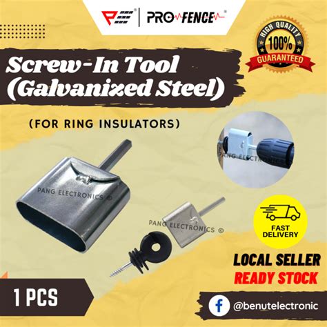 Pro Fence Ring Insulator Drill Tool Screw In Tool Installation Tool