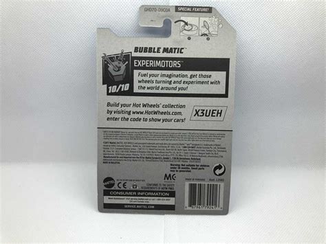 Hot Wheels Bubble Matic Treasure Hunt Mainline Experimotors