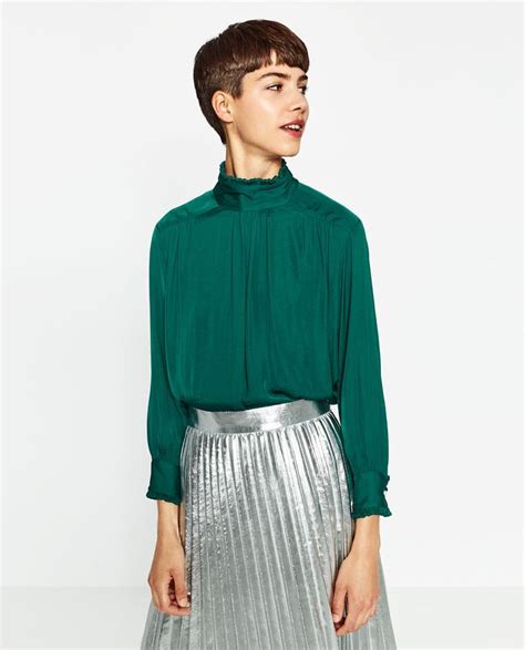 Image 4 Of METALLIC ACCORDION PLEAT SKIRT From Zara Skirts Womens