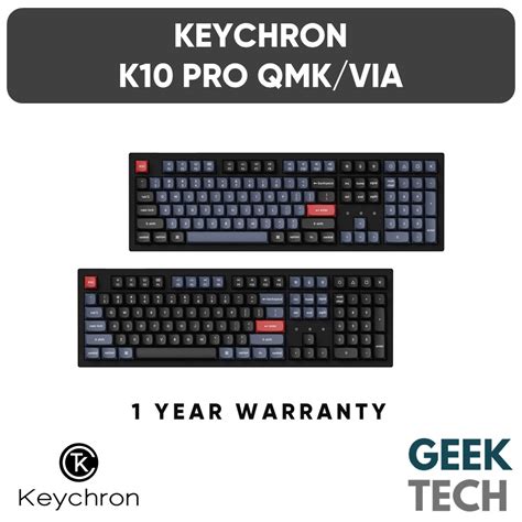 Keychron K Pro Qmk Via Layout Rgb Hot Swappable Wireless Custom Mechanical Keyboard