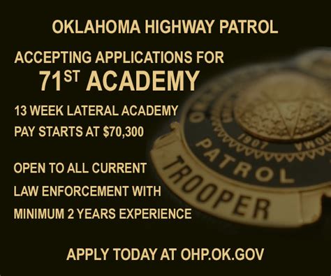 OK Highway Patrol DPS On Twitter OHP Is Now Accepting Applications