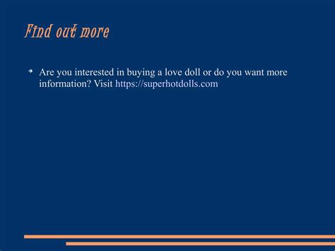 Sex Doll Presentation Ppt Sexual Health Diseases And Conditions