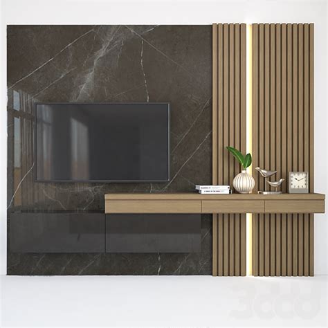 Modern TV Wall set122 - ТВ стенка - 3D Модель | Тв стенка модерн, Идеи ...
