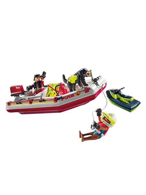Playmobil 71464 Sea Rescue Boat And Aqua Scooter Very
