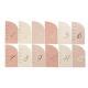 Numeros De Table Curve Nude Blush Ivoire Et Or Modern Confetti