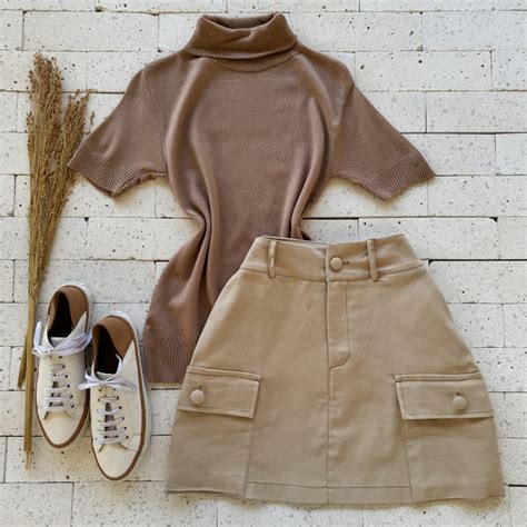 BLUSA MODAL BÁSIC GOLA ALTA NUDE Dondoca Moda Feminina