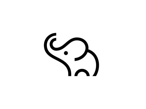 Elephant Icon by Dimitrije Mikovic on Dribbble