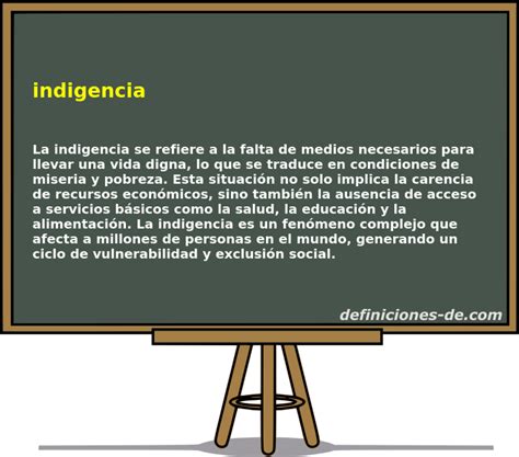 O Que Significa Indigência - Significado de «indigencia»