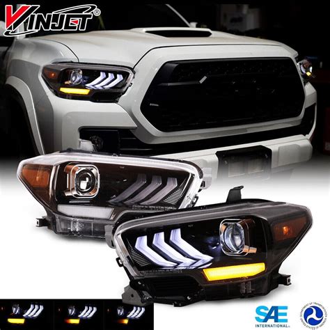 Winjet LED Headlights Fit For 2016 2019 Toyota Tacoma 2020 2023