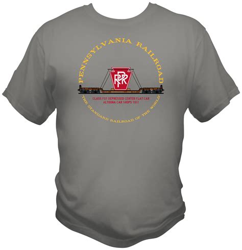 Pennsylvania Railroad Prr Fd1 Flat Car Faded Glory Shirt Mohawk Design