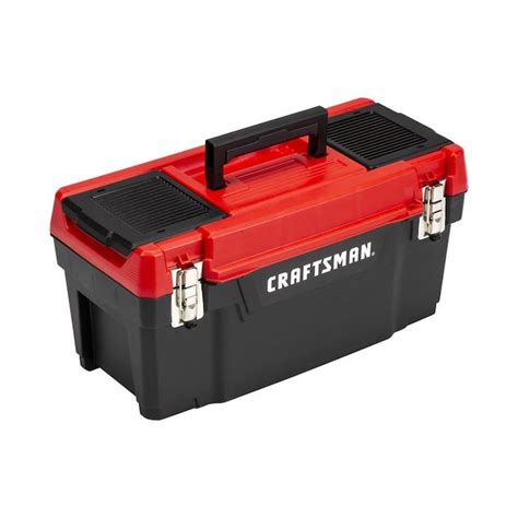 Craftsman Diy 20 In Red Plastic Lockable Tool Box In The Portable Tool