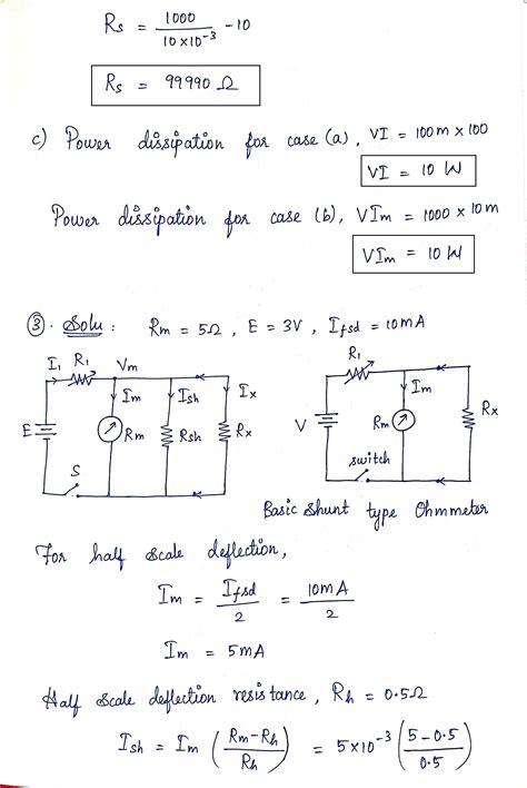 Solved 1 A Moving Coil Ammeter Has A Fixed Shunt Of 002 Ohm With