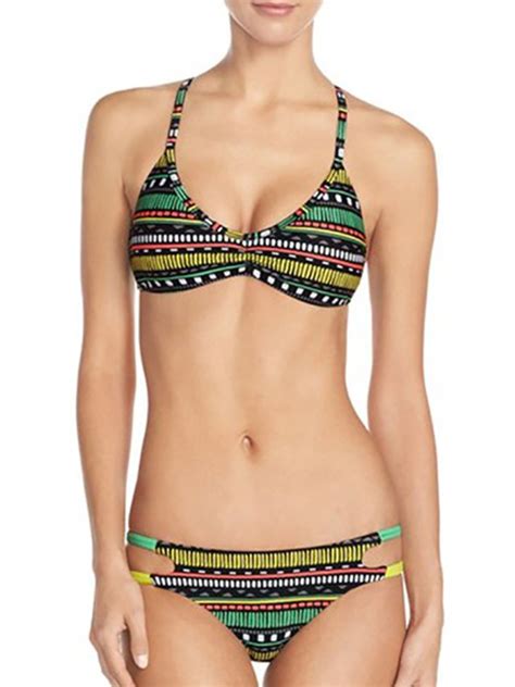 Sexy Pcs Spaghetti Strap Printed Bikini Sets Online Discover Hottest Trend Fashion At Chicme