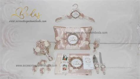 Pack Nude Cristal Accesorios Para Mi Boda