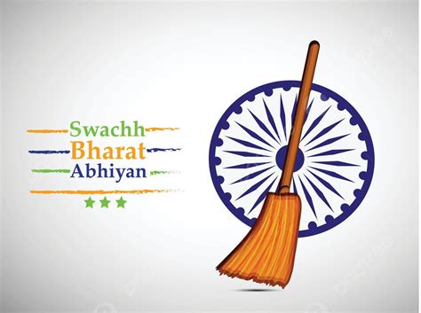 Latar Belakang Misi Swachh Bharat Abhiyan Atau Clean India Vektor Pria
